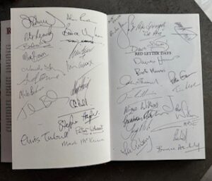 Red Letter Days 1st Edition *signed X36 Contributors* 